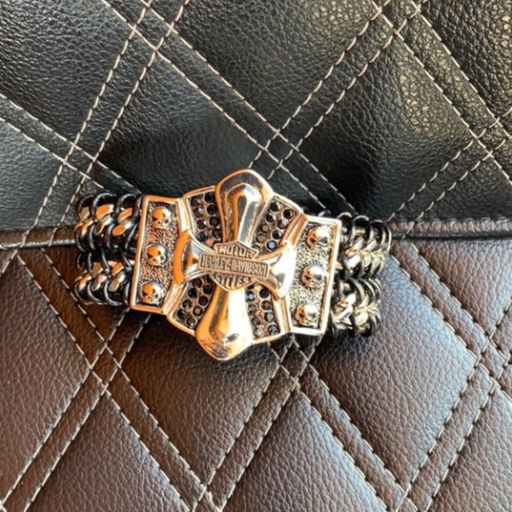 NEW* Harley-Davidson skull braid cuff bracelet